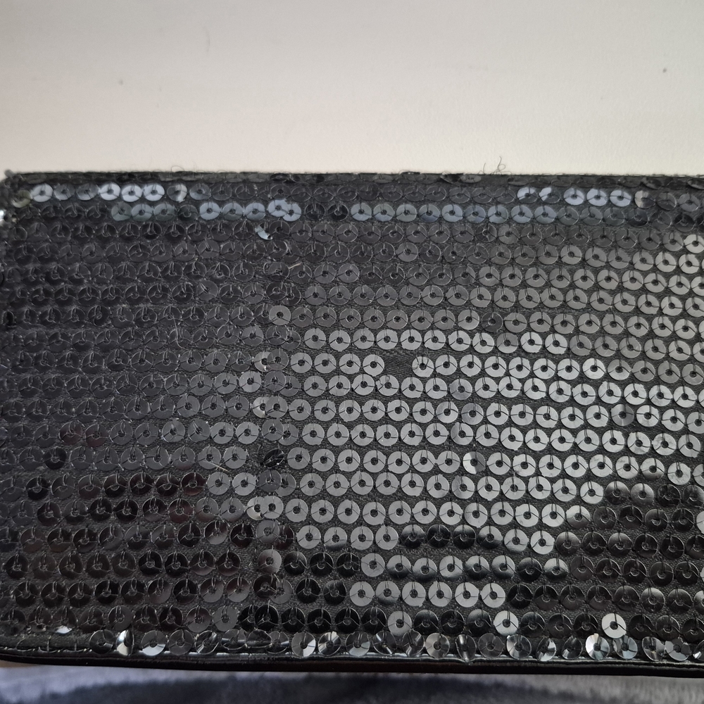 Betsey Johnson Black Sequin Wallet - Picture 4 of 5